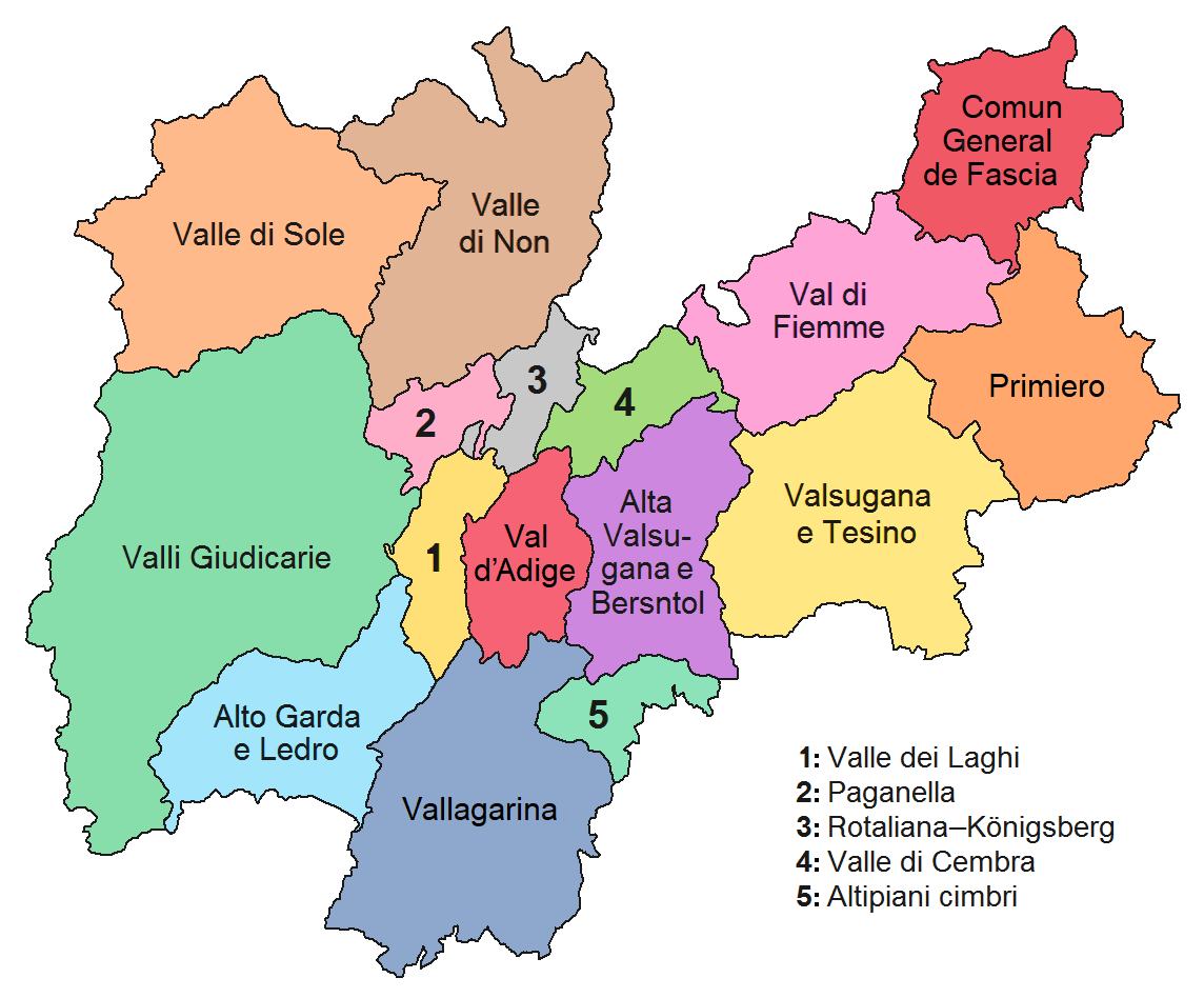 Le Comunità di Valle in Trentino - ph. CristianNX, CC BY-SA 3.0, via Wikimedia Commons